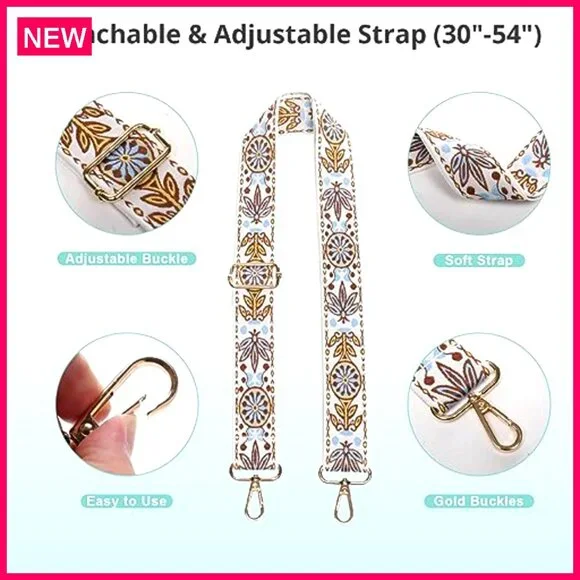 Clear Stadium Approved Crossbody Bag - Adjustable Strap 30-54" - Waterproof PVC - Picture 4 of 8